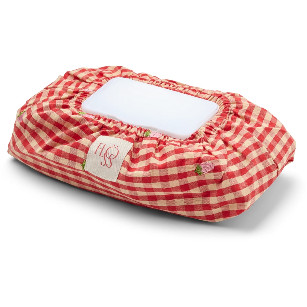 Flöss Aps Molly PIneberry Wet Wipe Cover Wet Wipe Cover Red-pink Berry Gingham