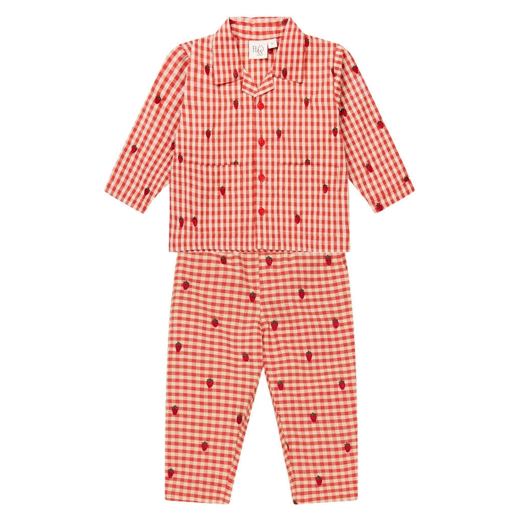 Flöss Aps Molly PJ Pyjamas Berry Gingham