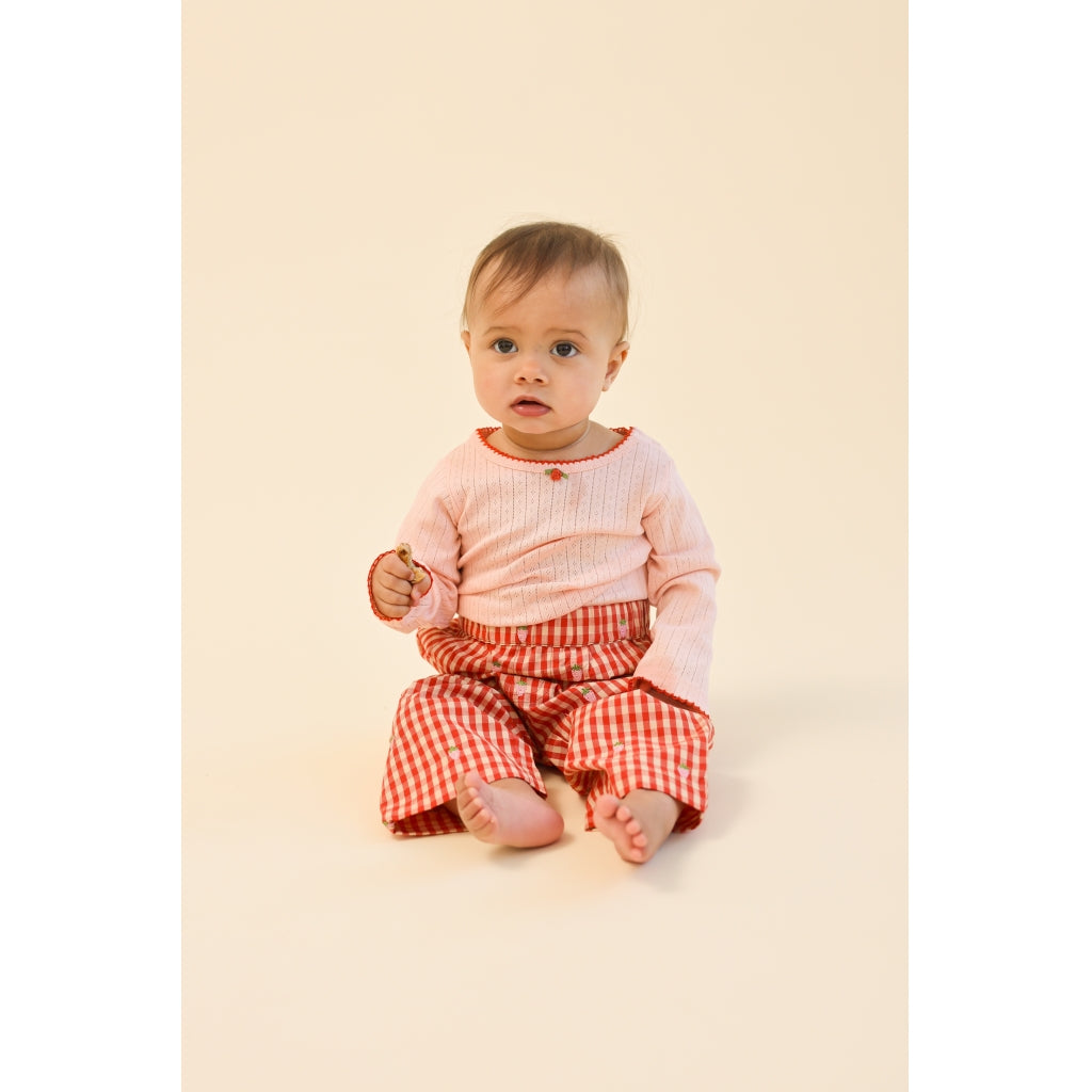 Flöss Aps Molly Pineberry Pants Pants Red-pink Berry Gingham