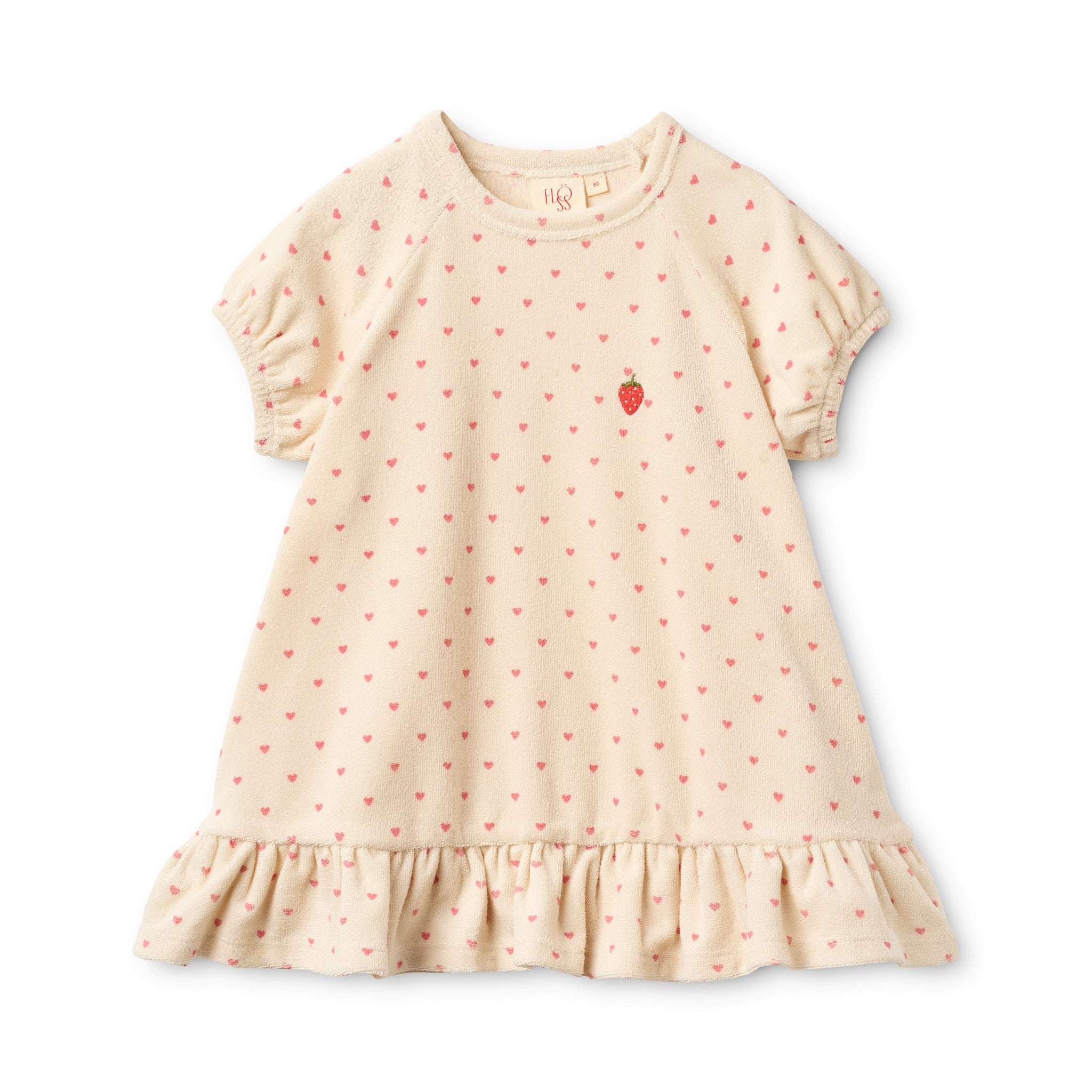 Nohr Dress - Cream-Pink heart