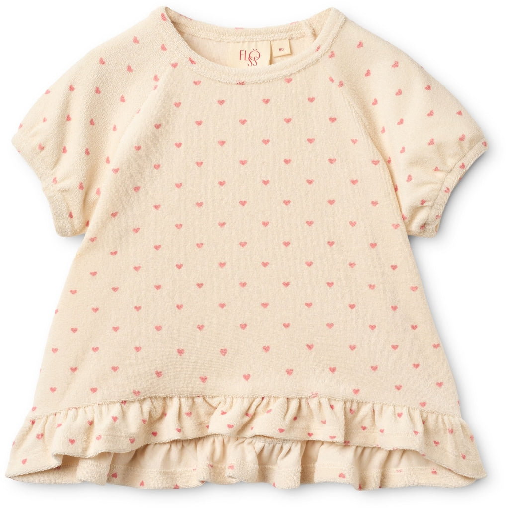 Flöss Aps Nohr Blouse Blouse Cream-Pink heart