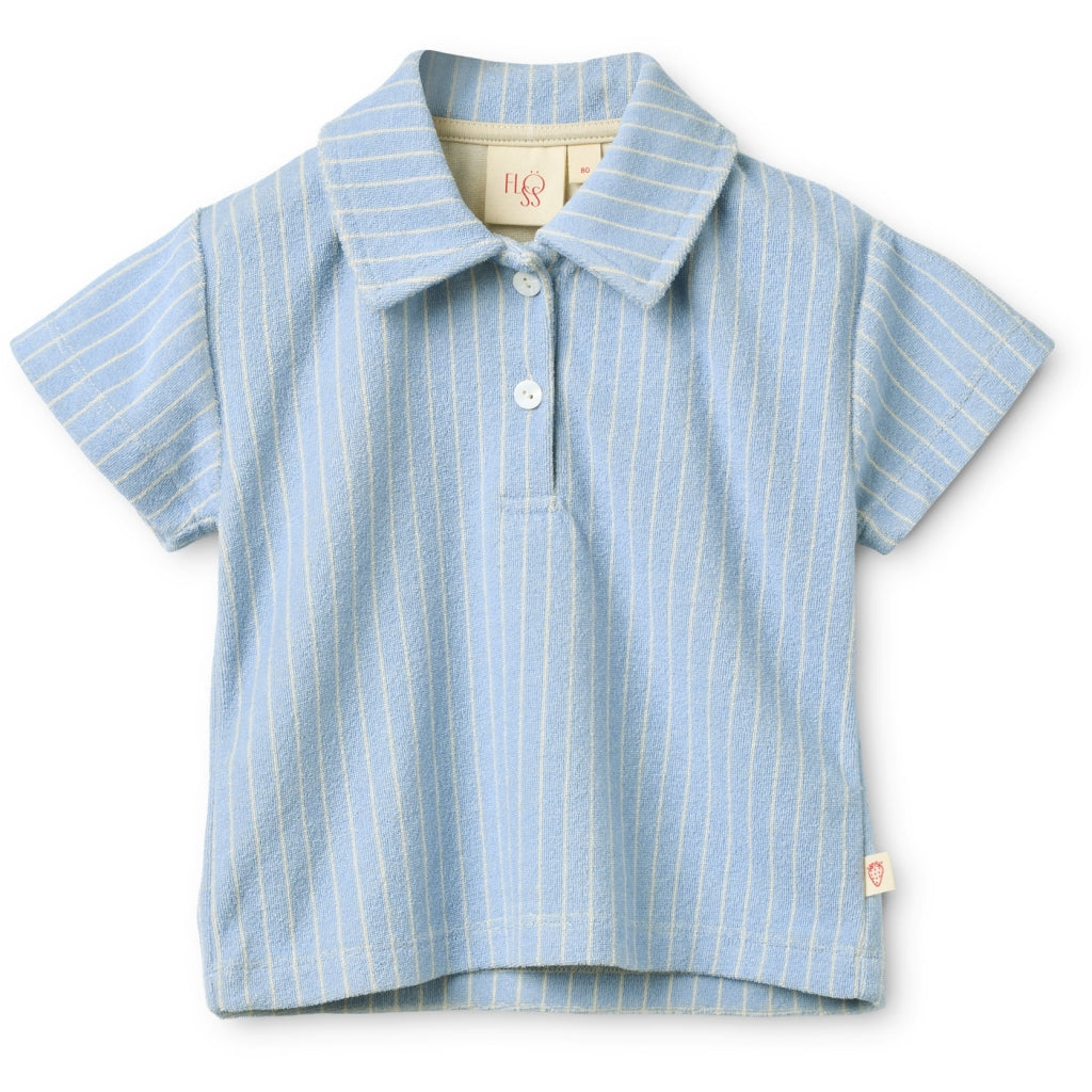 Flöss Aps Nohr Shirt Shirt Bright Blue Stripe
