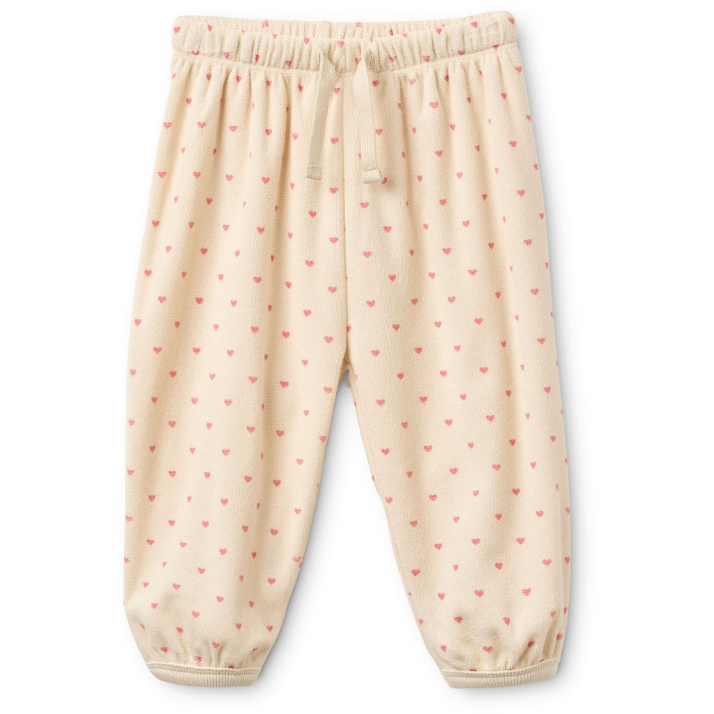 Flöss Aps Nohr Sweatpants Pants Cream-Pink heart