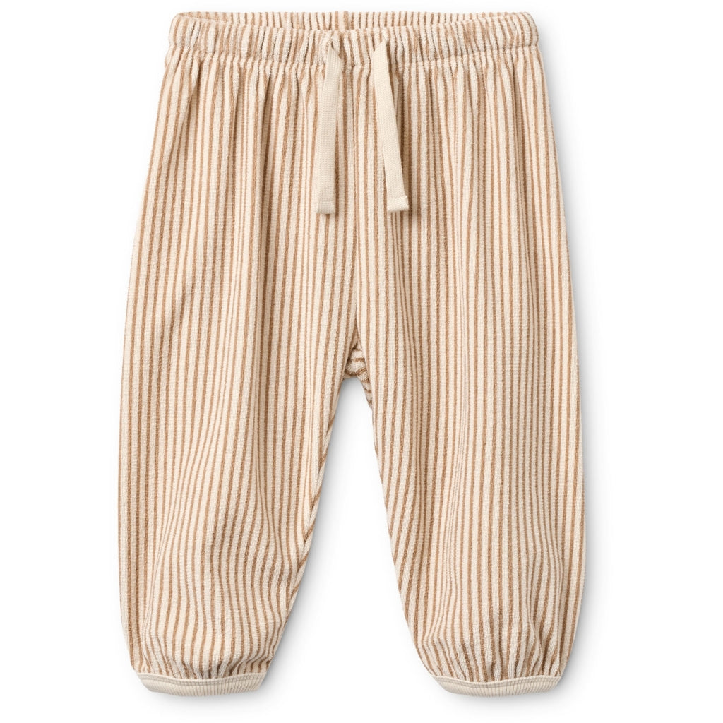 Flöss Aps Nohr Sweatpants Pants Light Brown Stripe