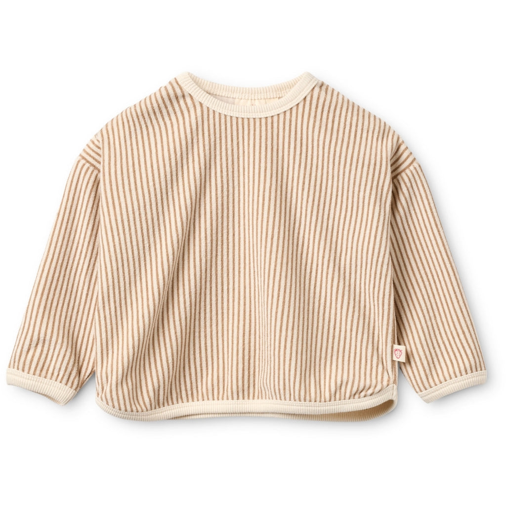 Flöss Aps Nohr Sweatshirt Sweater Light Brown Stripe