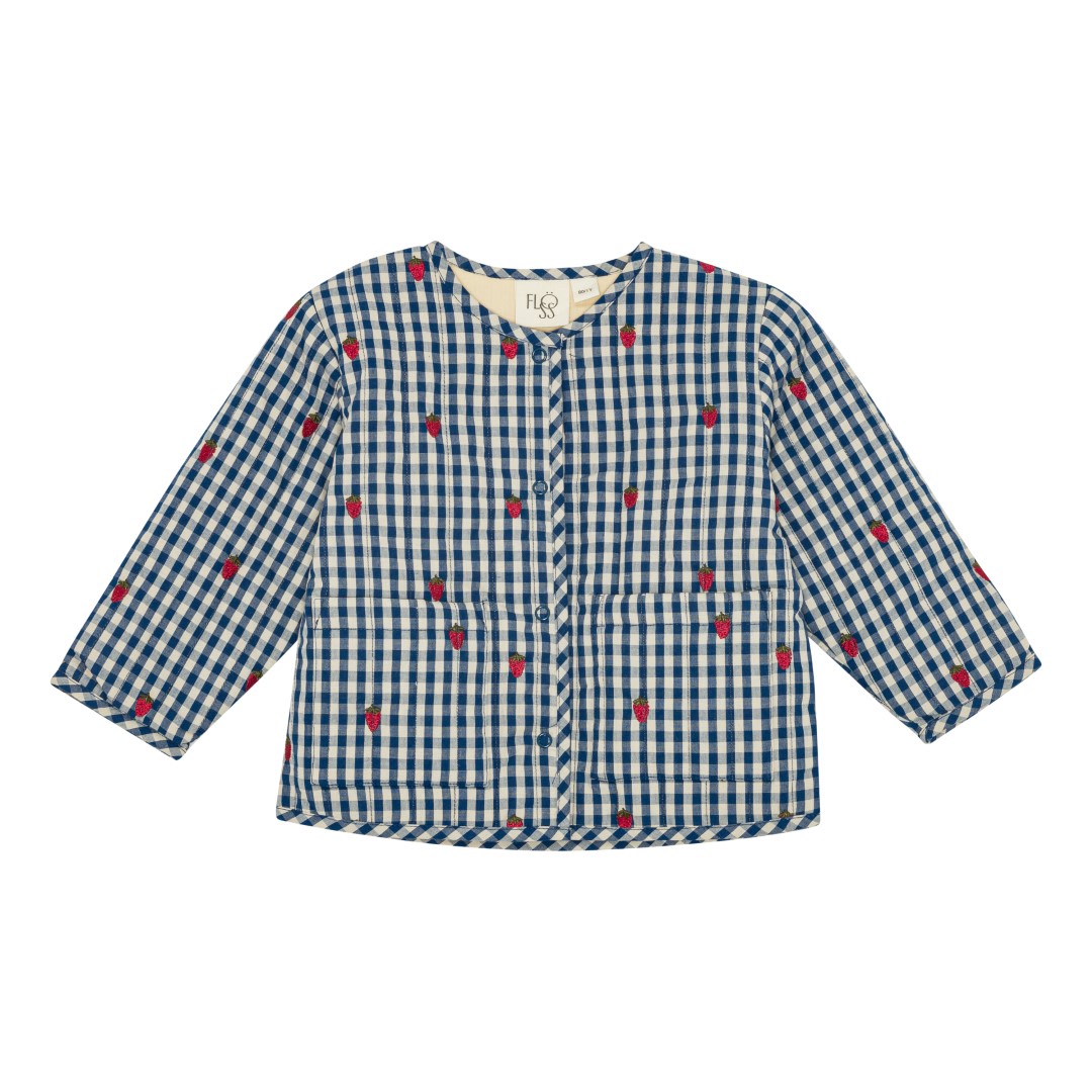 Nolly Jacket - Berry blue check