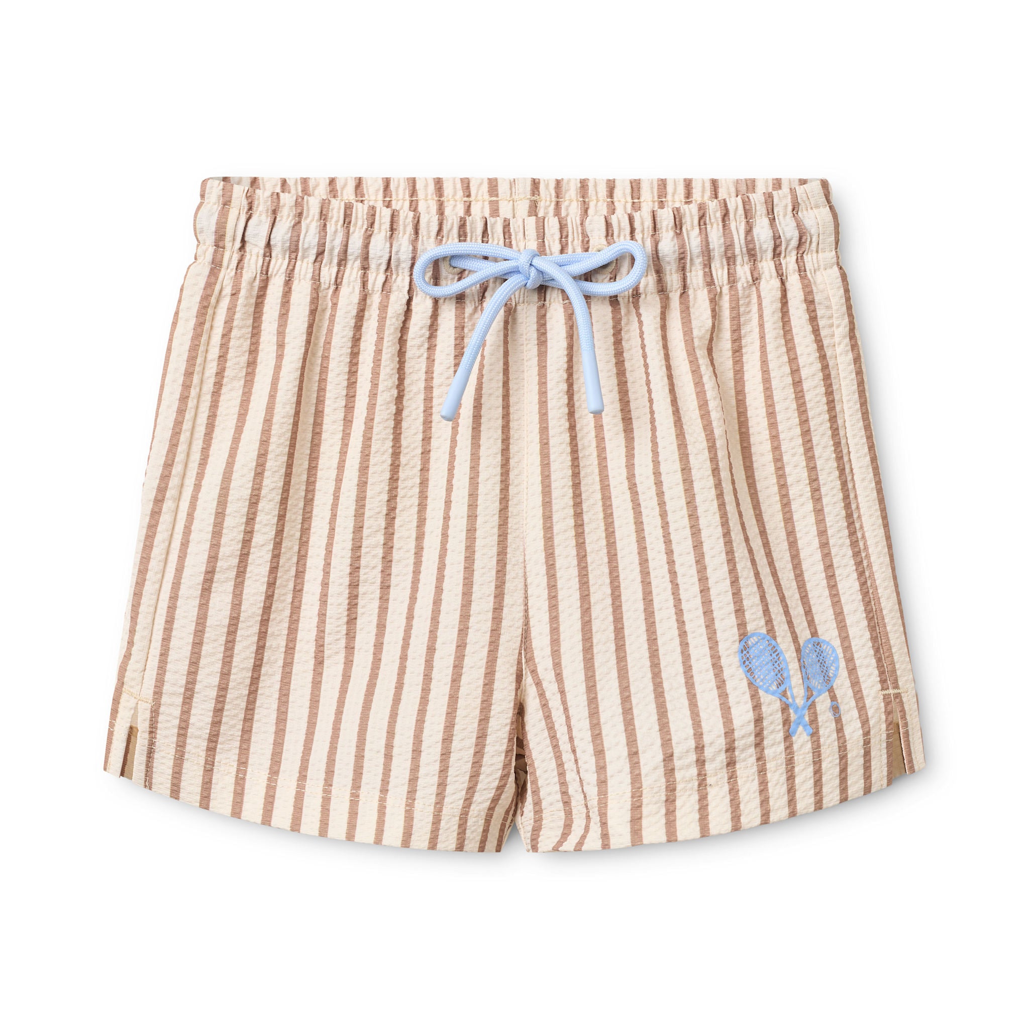 Ocean Swim Shorts - Light Brown Stripe