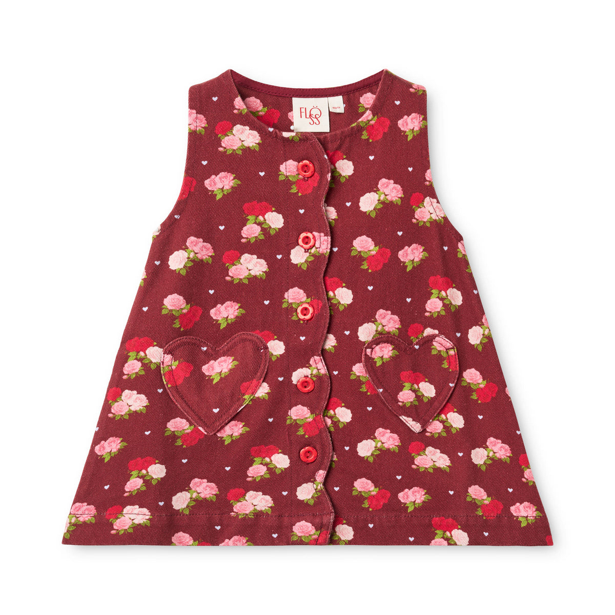 Riley Dress - Cranberry Rose