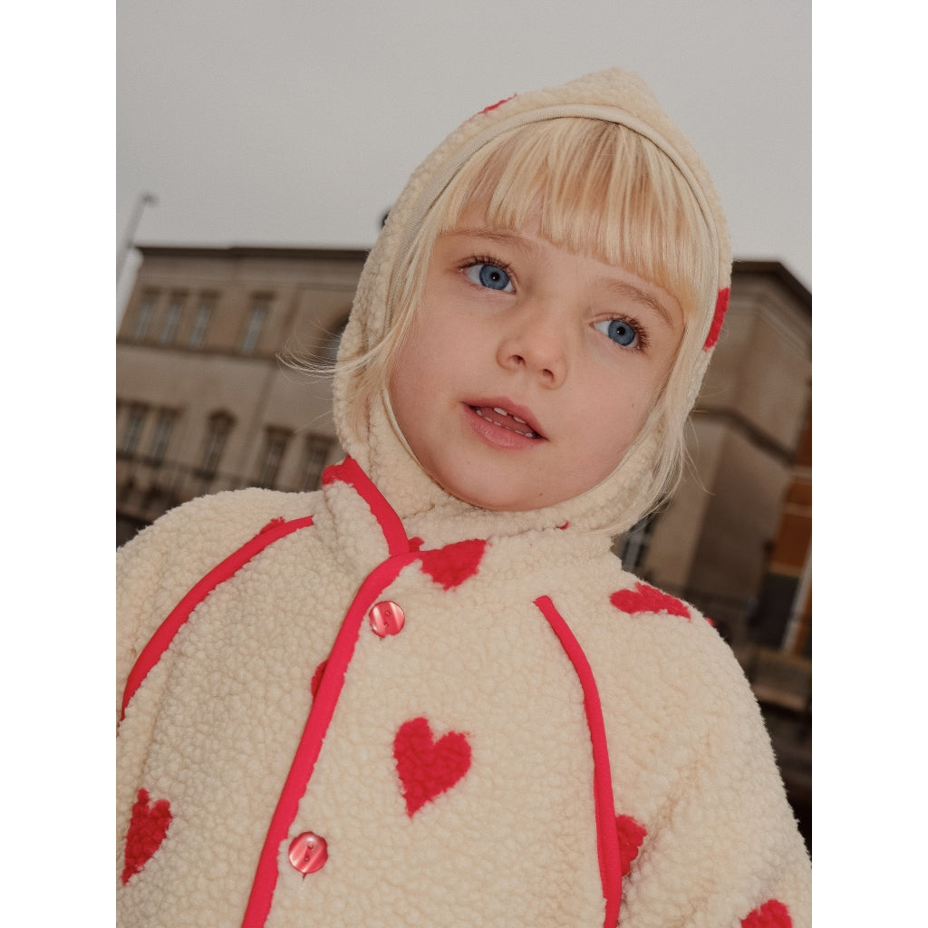 Flöss Aps Simone Fleece Jacket Jacket Soft white heart