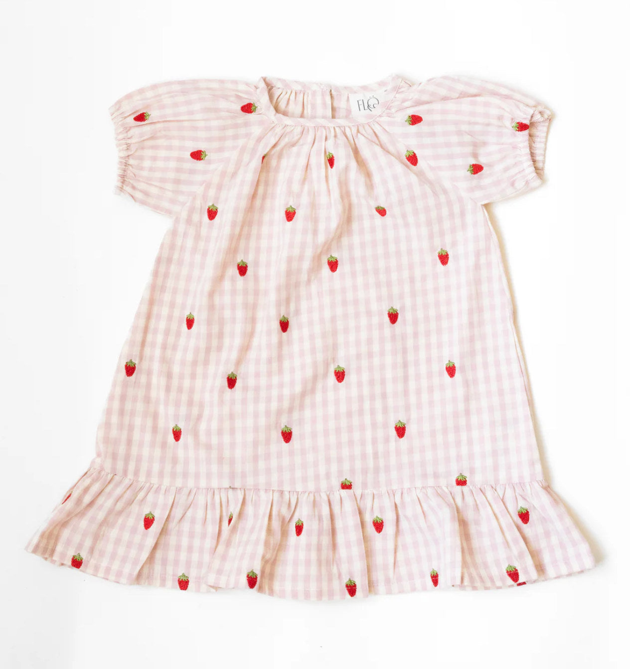 Dolly Dress - Pink Berry Gingham