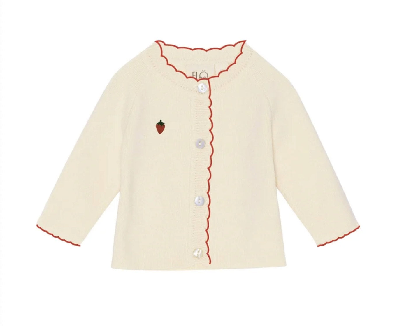 Kaya Cardigan Berry - Soft White Berry