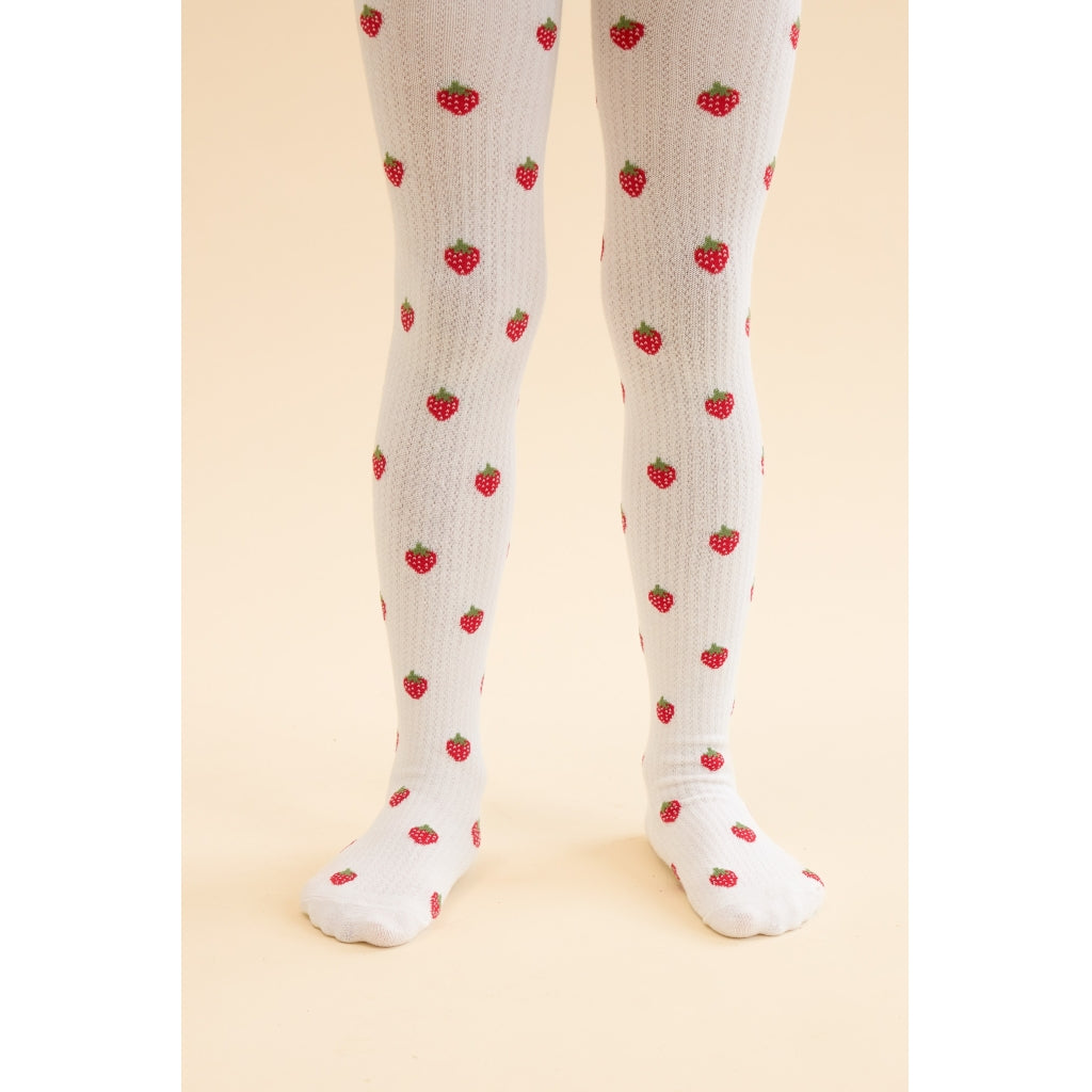 Flöss Aps Vera Tights 2-pack Stocking Pointelle Berry 2-pack