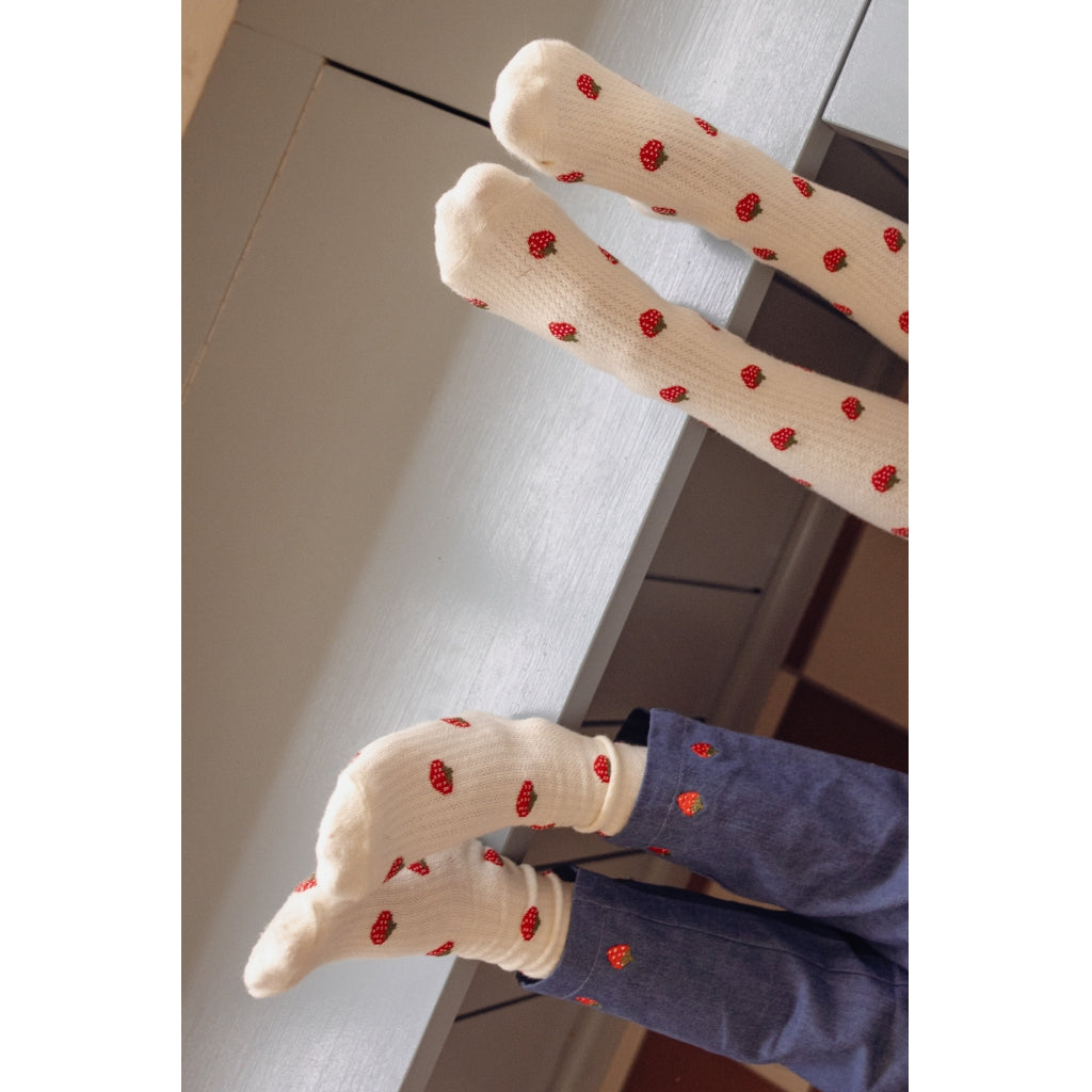 Flöss Aps Vigga Socks 2-pack Socks Pointelle Berry 2-pack