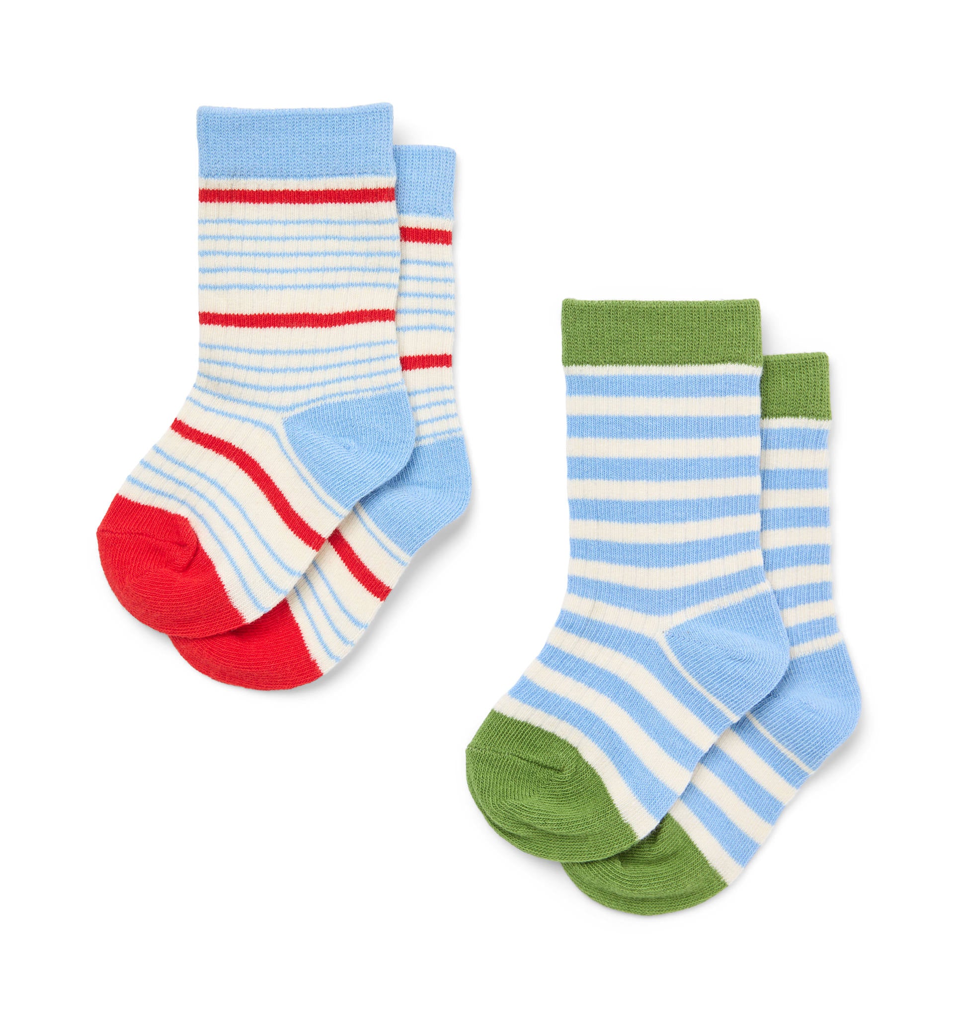 Vilde Socks 2 pack - Blue Stripe Mix 2 pack