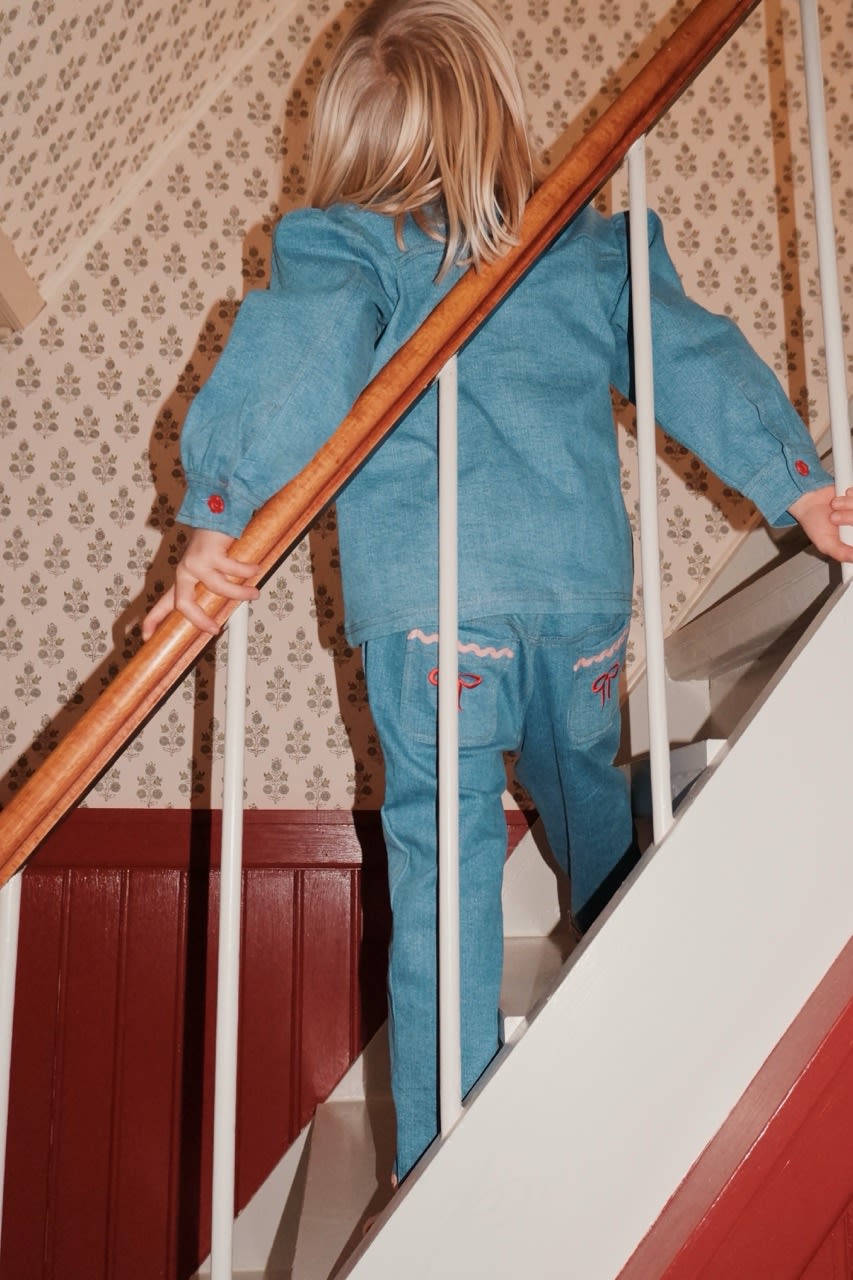 Hazel Pants - Mid Blue Rinse