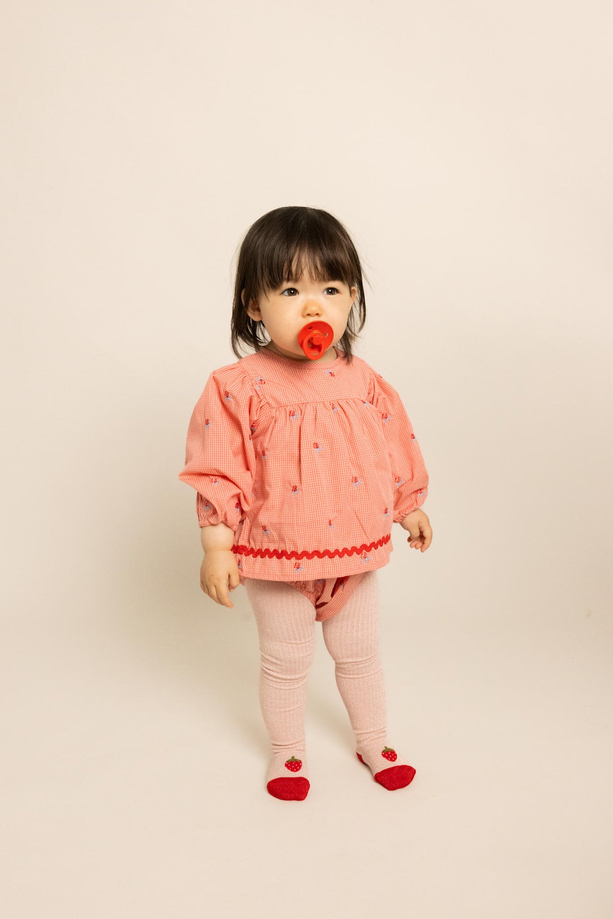 Sonja Romper - Pink Rose Gingham