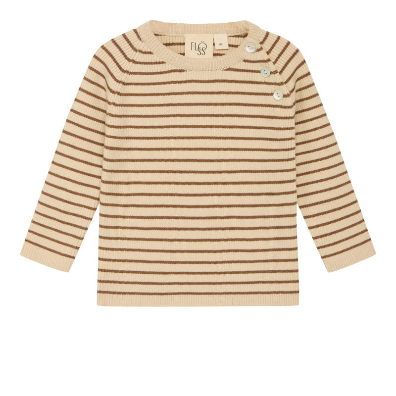 Flye sweater - Feather brown/Warm cotton