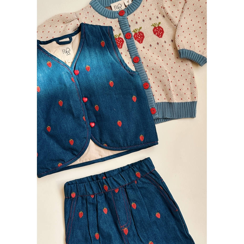 Colette Vest - Berry Denim