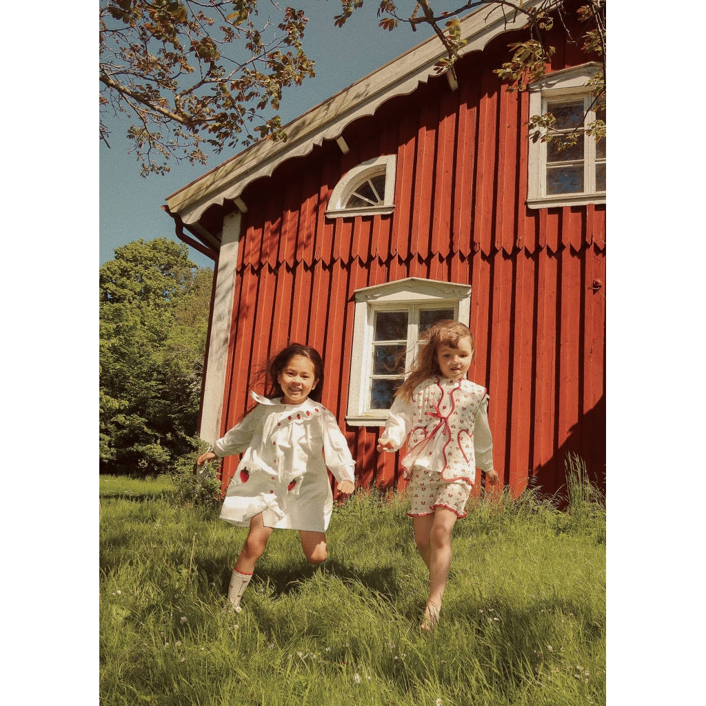 Everlyn LS Dress - Bright White Berry