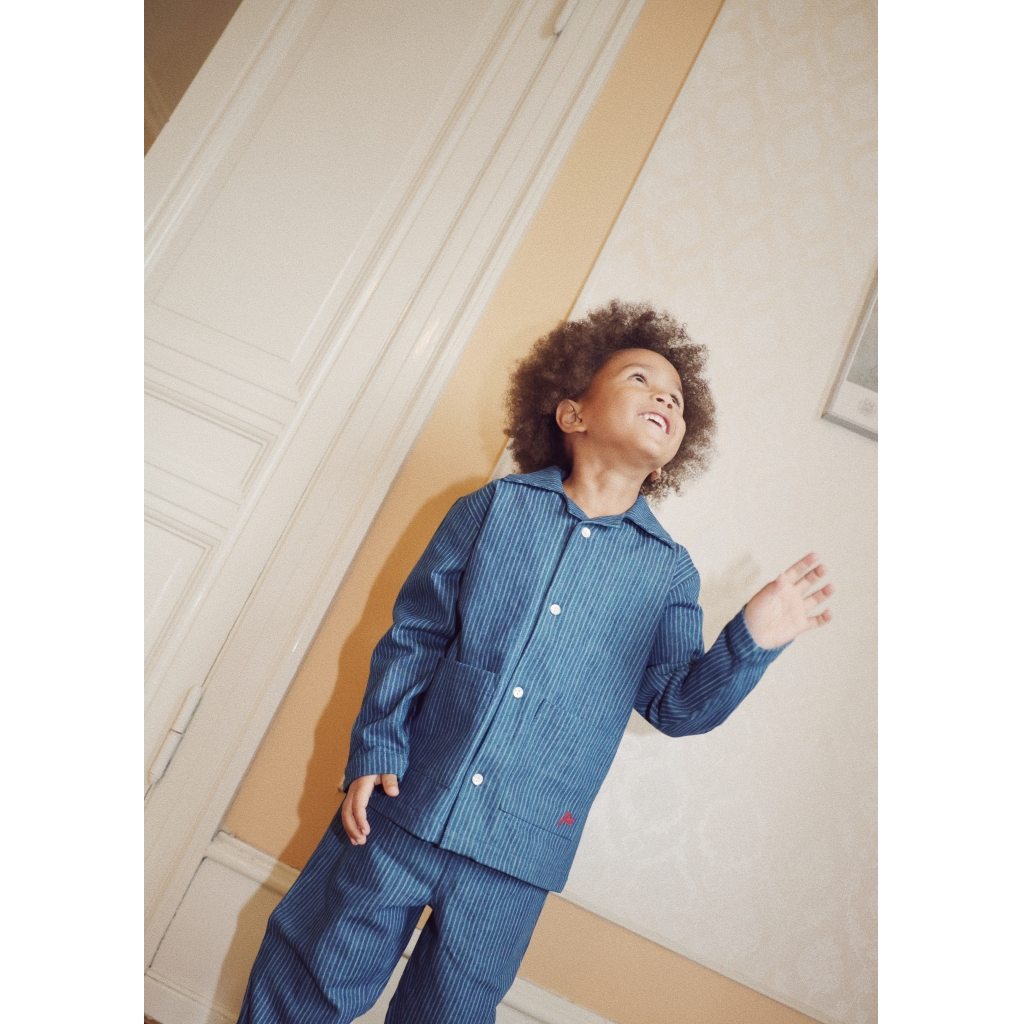 Willy PJ Shirt - Indigo Stripe