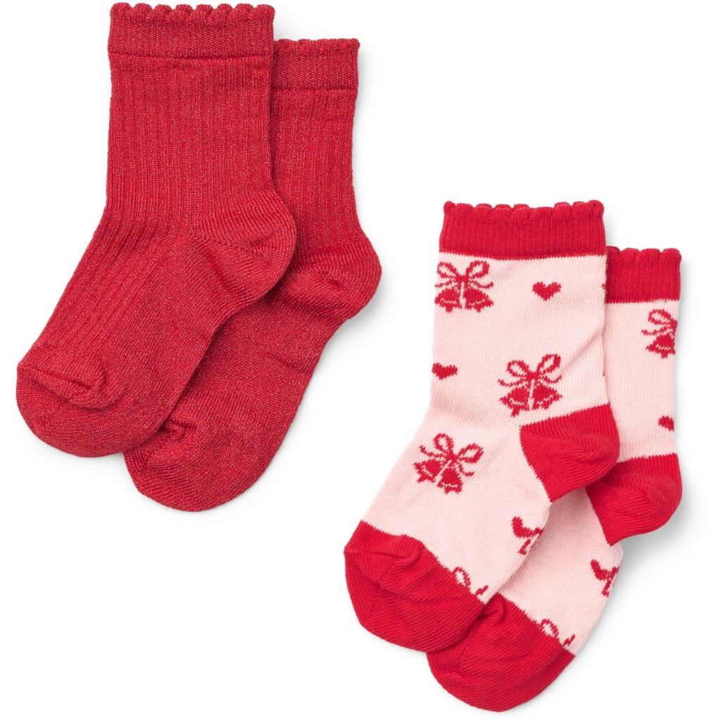 Vibe Socks 2-pack - Red Glitter 2-pack