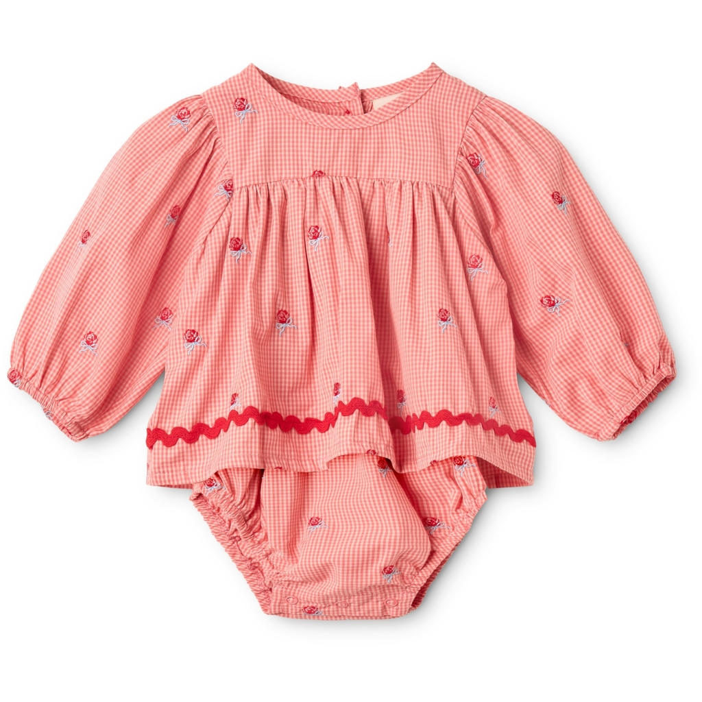 Sonja Romper - Pink Rose Gingham