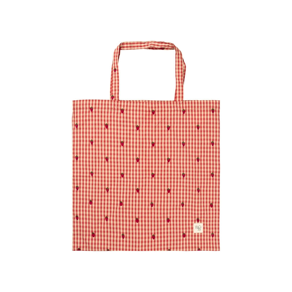 Molly Tote Medium - Berry Gingham