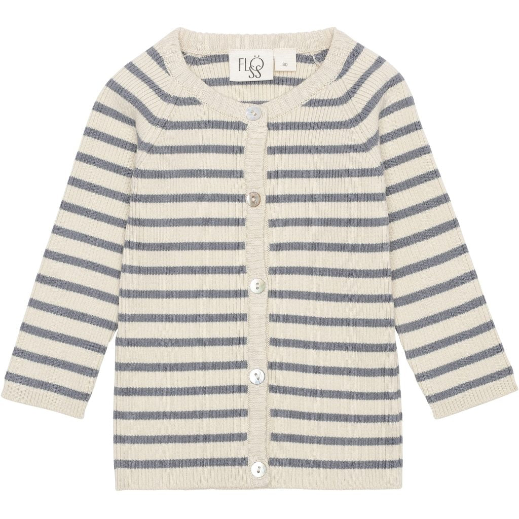 Flye Cardigan - Stone/Ofwhite