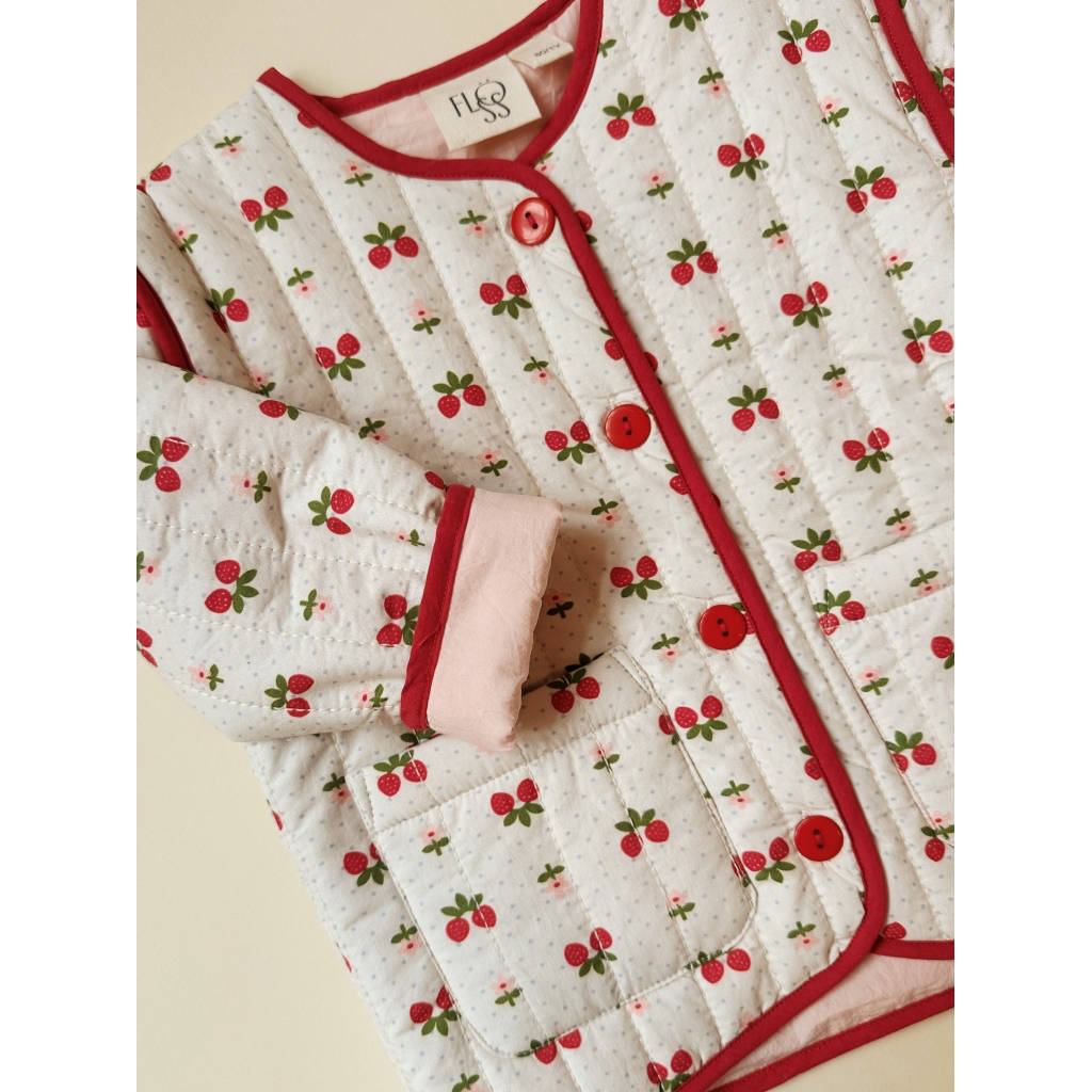 Sofia Jacket - Soft White Berry