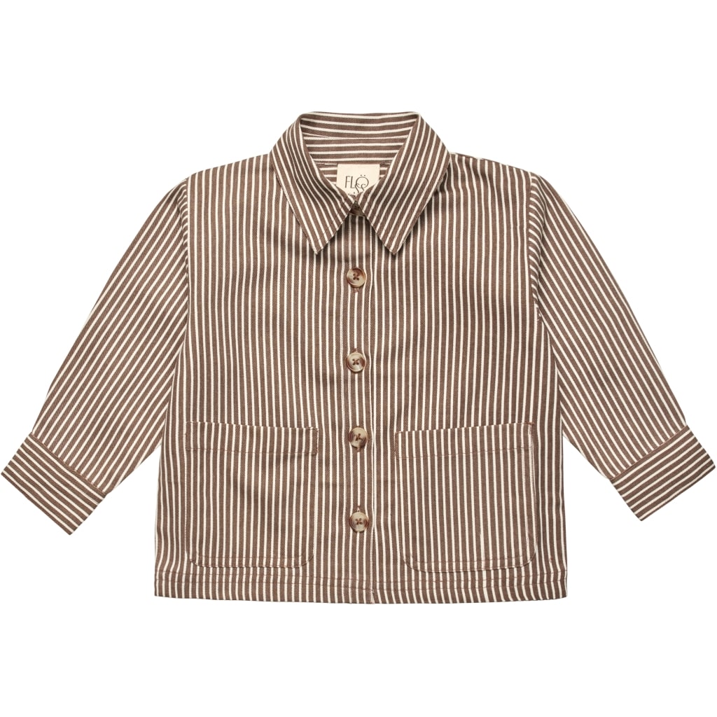 Bob Overshirt - Roast Brown Stripe