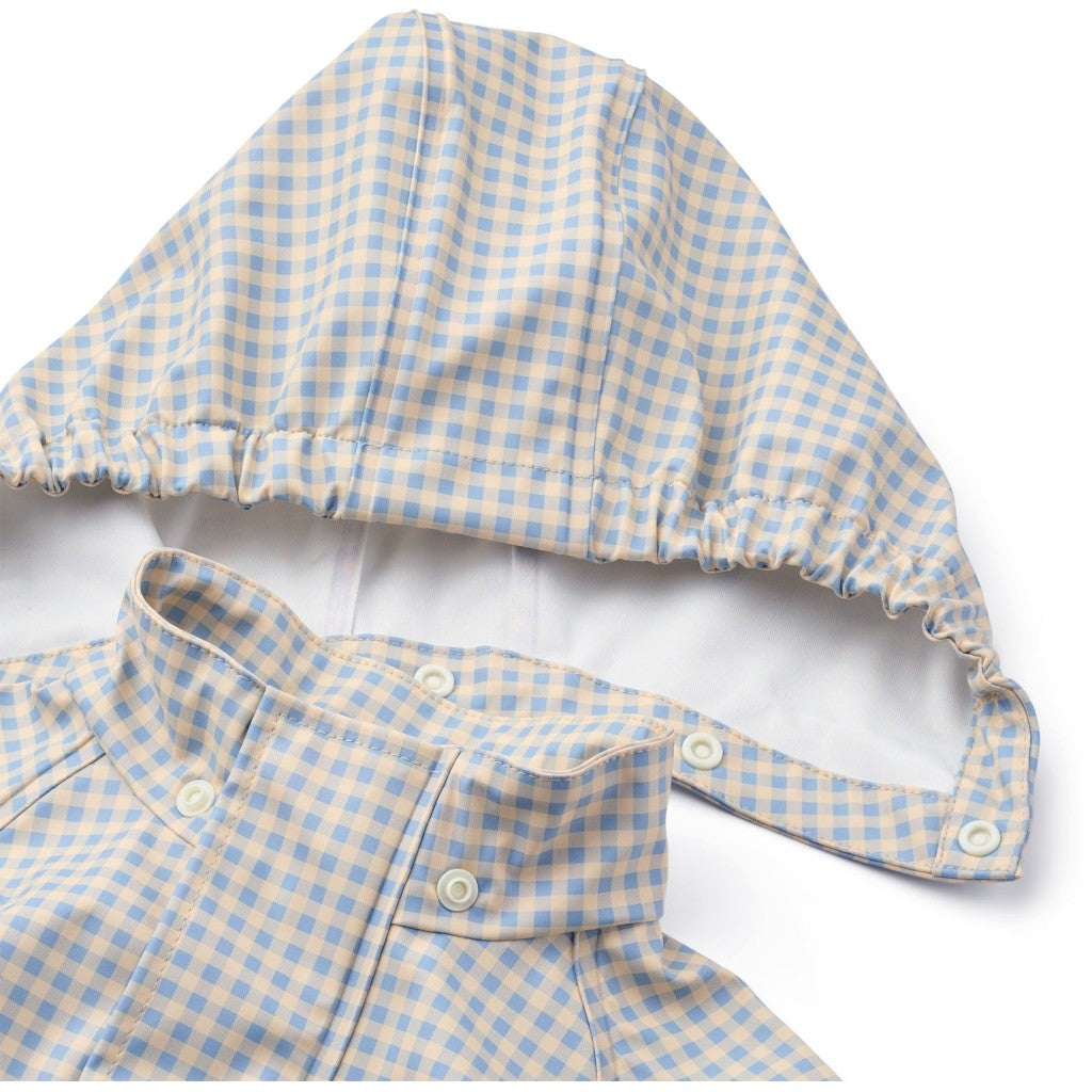 Dew Rainwear Set - Light Blue Gingham