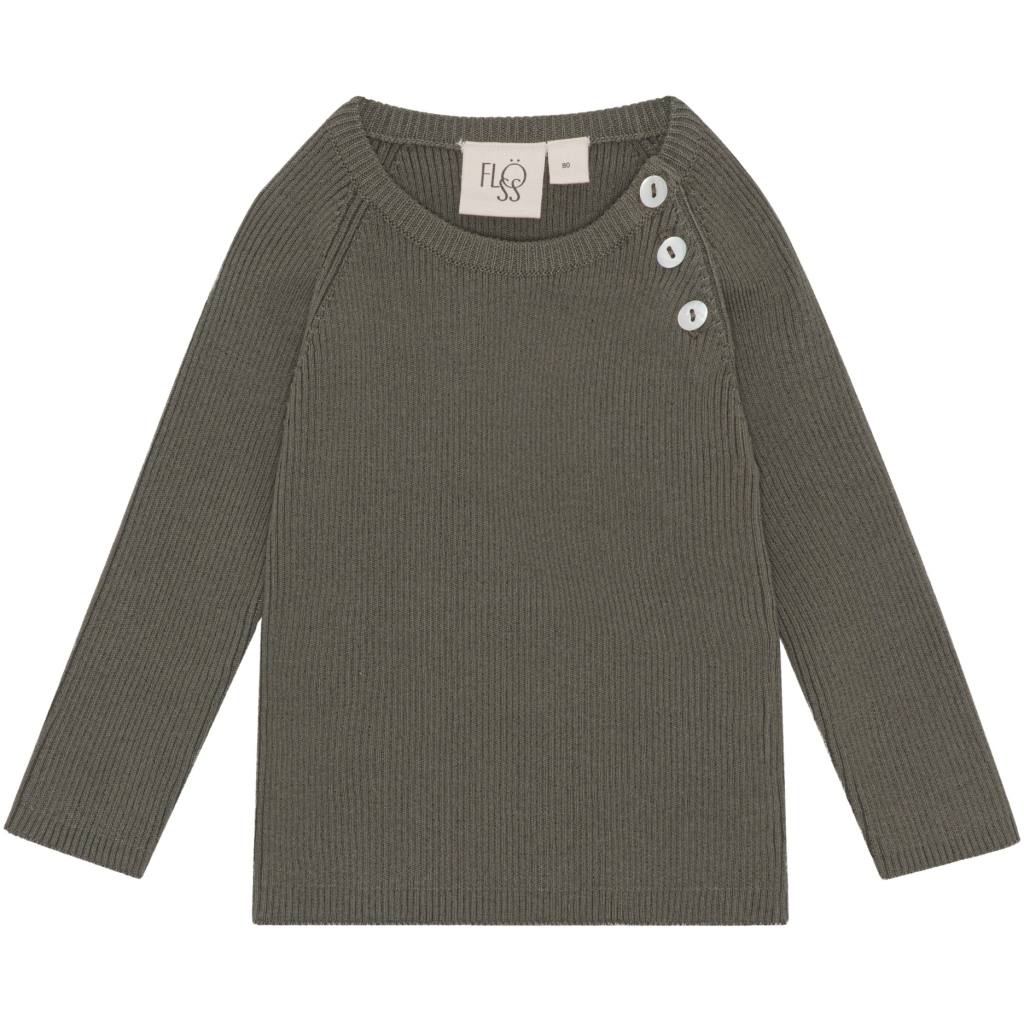 Flye sweater solid - Army