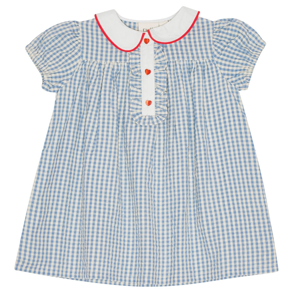 River Dress - Blue/Soft White Gingham