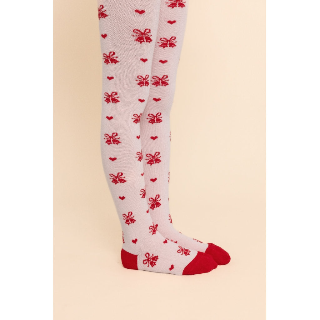 Vera Tights 2-pack - Pink-Red Glitter 2-pack