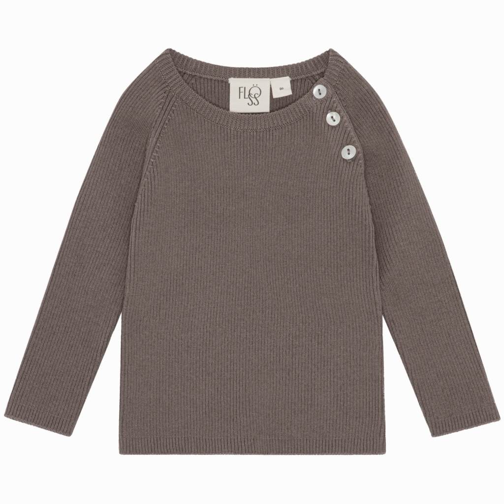 Flye sweater solid - Mocca