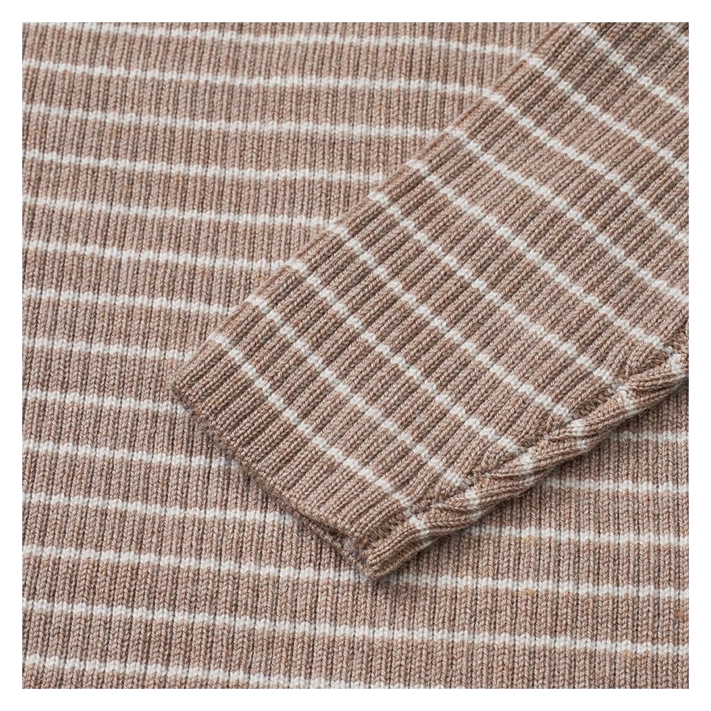 Flye Sweater Wool - Ash Melange/Oat Melange