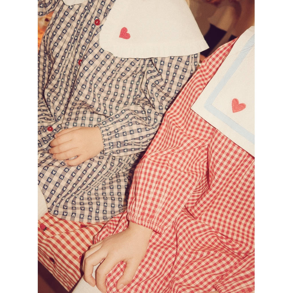 Anna Blouse - Ruby Gingham