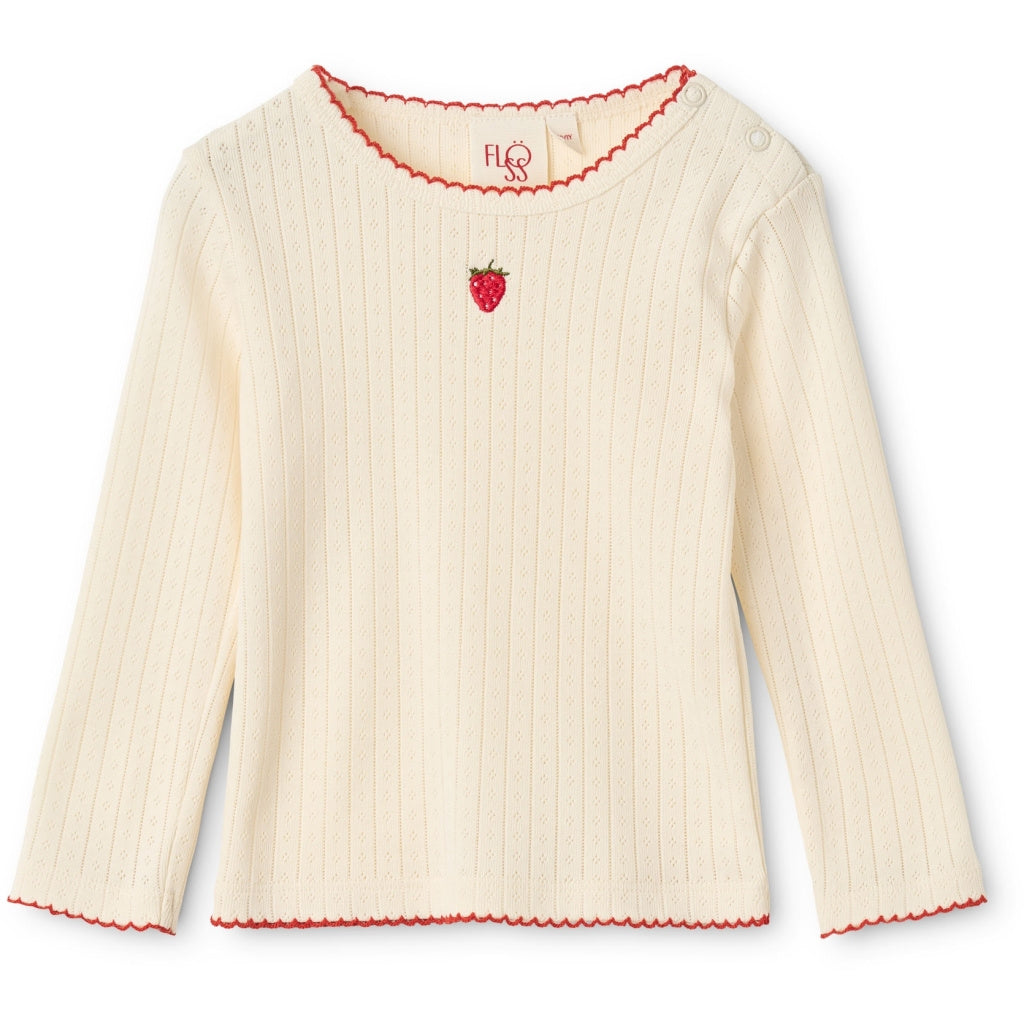 Flora Pointelle Blouse - Gentle Cream