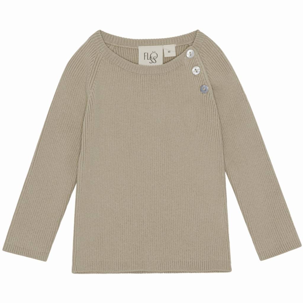 Flye sweater solid - Sand