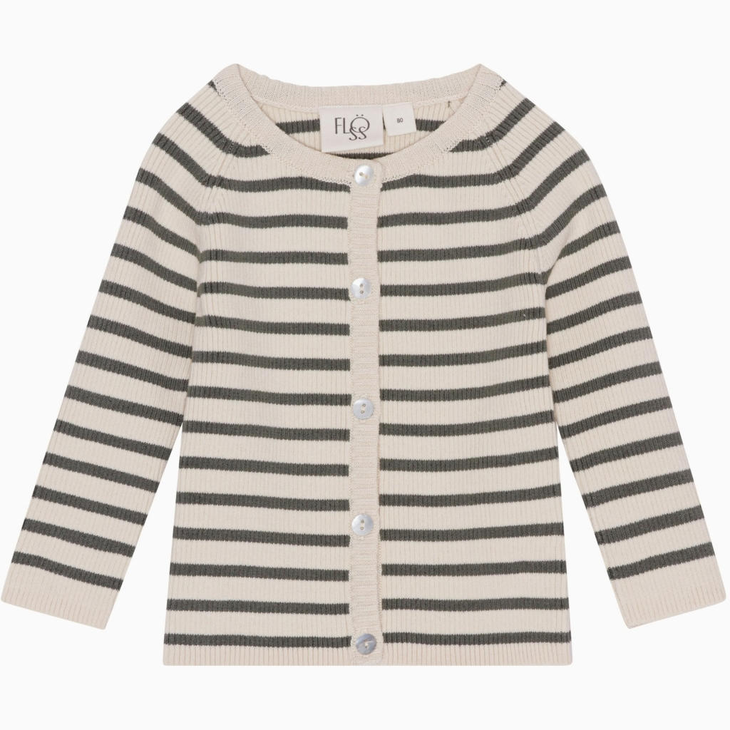 Flye Cardigan - Army/Warm cotton