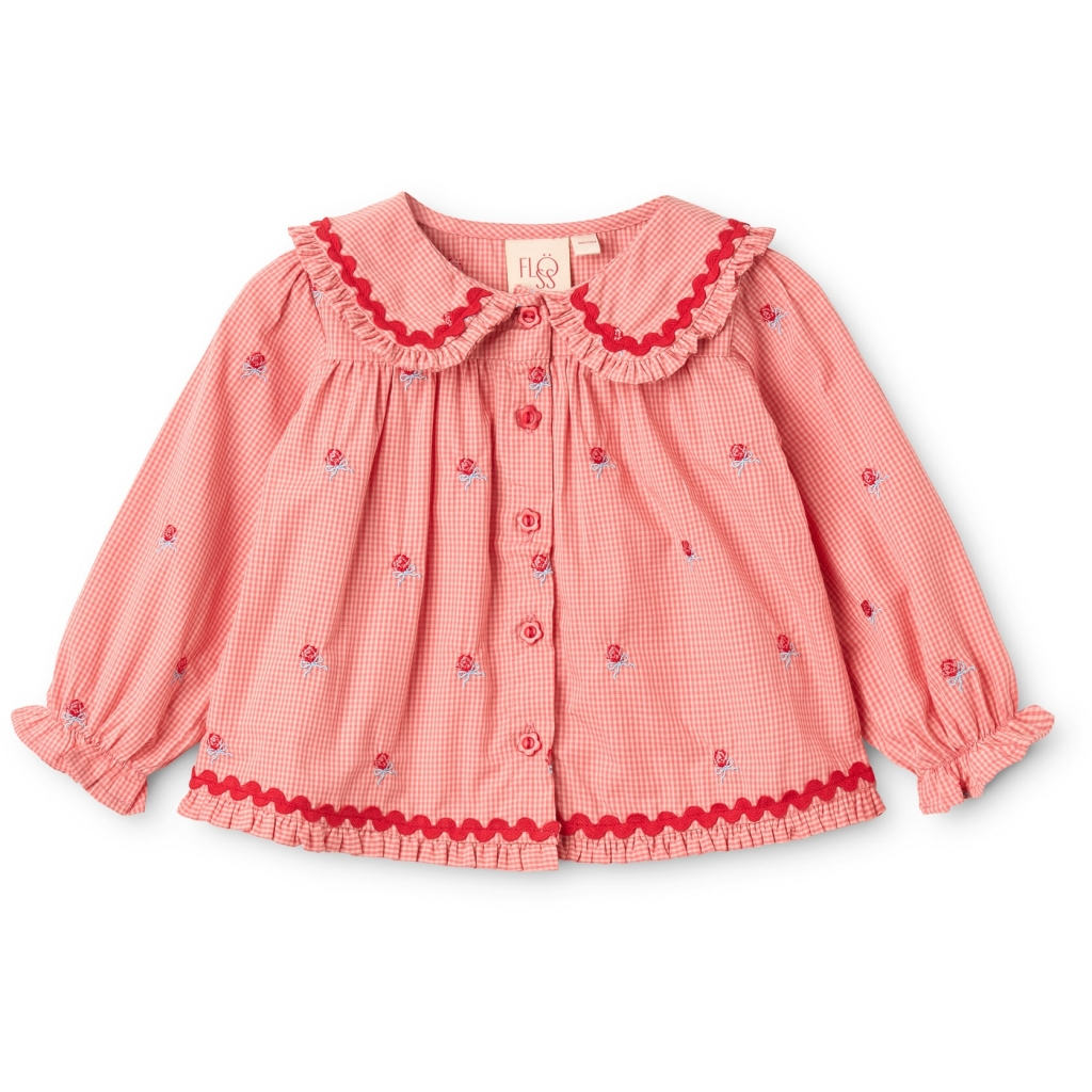 Sonja Blouse - Pink Rose Gingham
