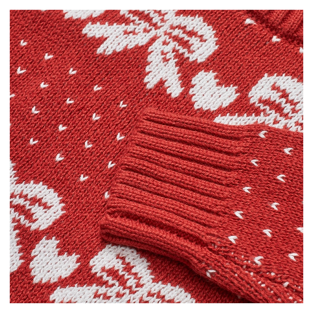 Noe Sweater - Red/OffWhite Bow