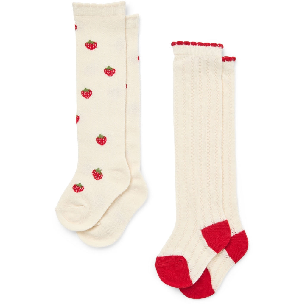 Vanda Socks 2 pack - Berry Pointelle 2-pack