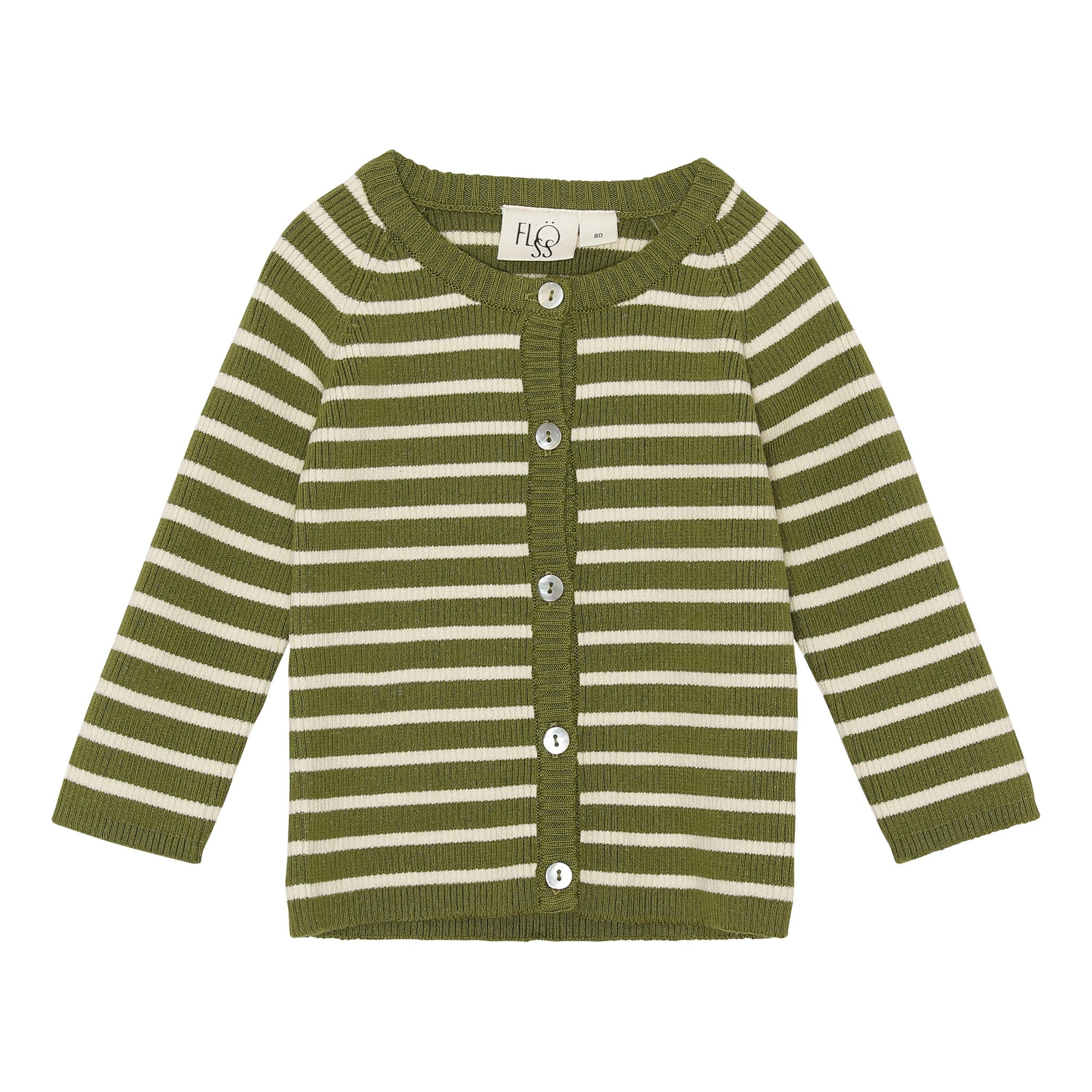 Flye Cardigan - Moss green