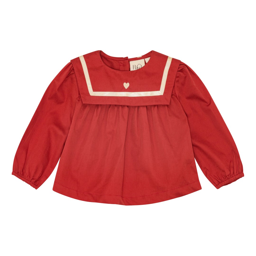 Bay Blouse - Poppy red