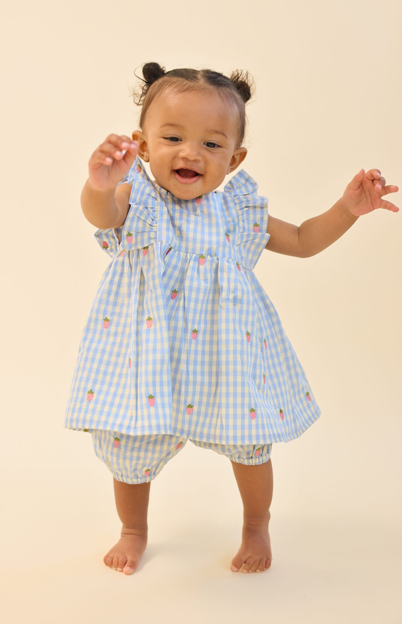 Mille Baby SL Set - Sky Berry Gingham
