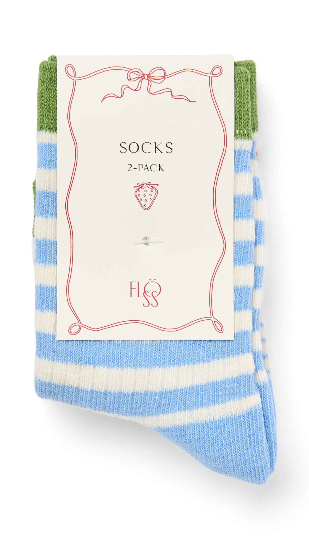 Vilde Socks 2 pack - Blue Stripe Mix 2 pack