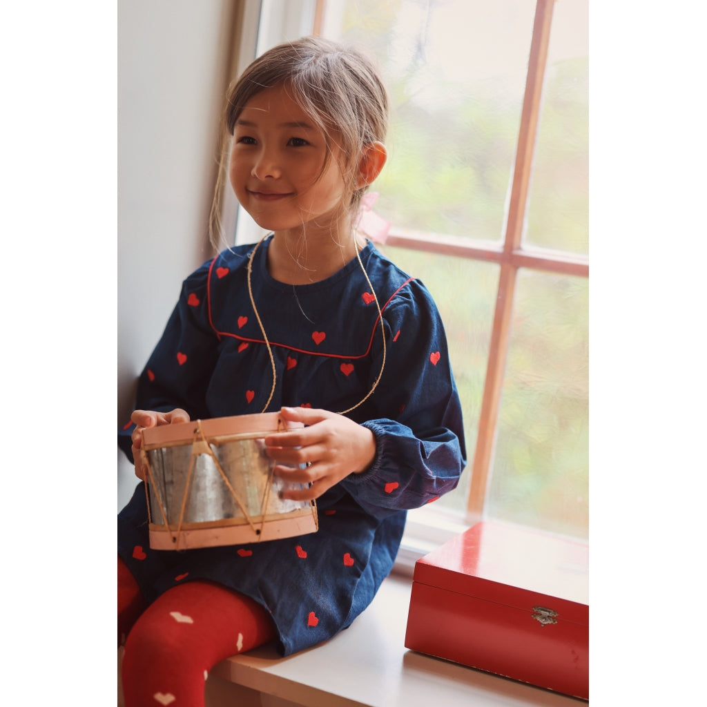 Flöss Aps Amee Dress Dress Mid Blue Heart