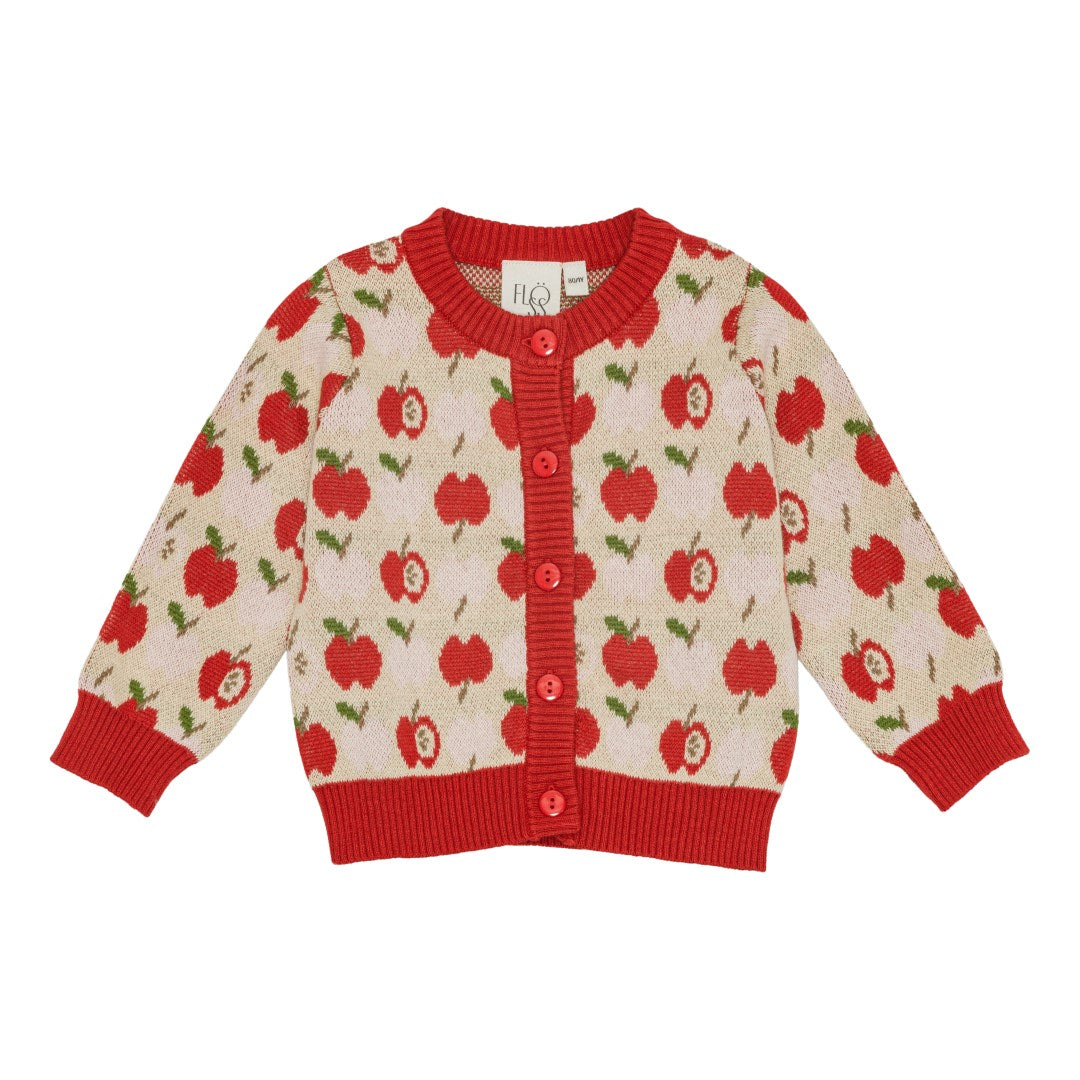 Apple Knit Cardigan - Red Apple