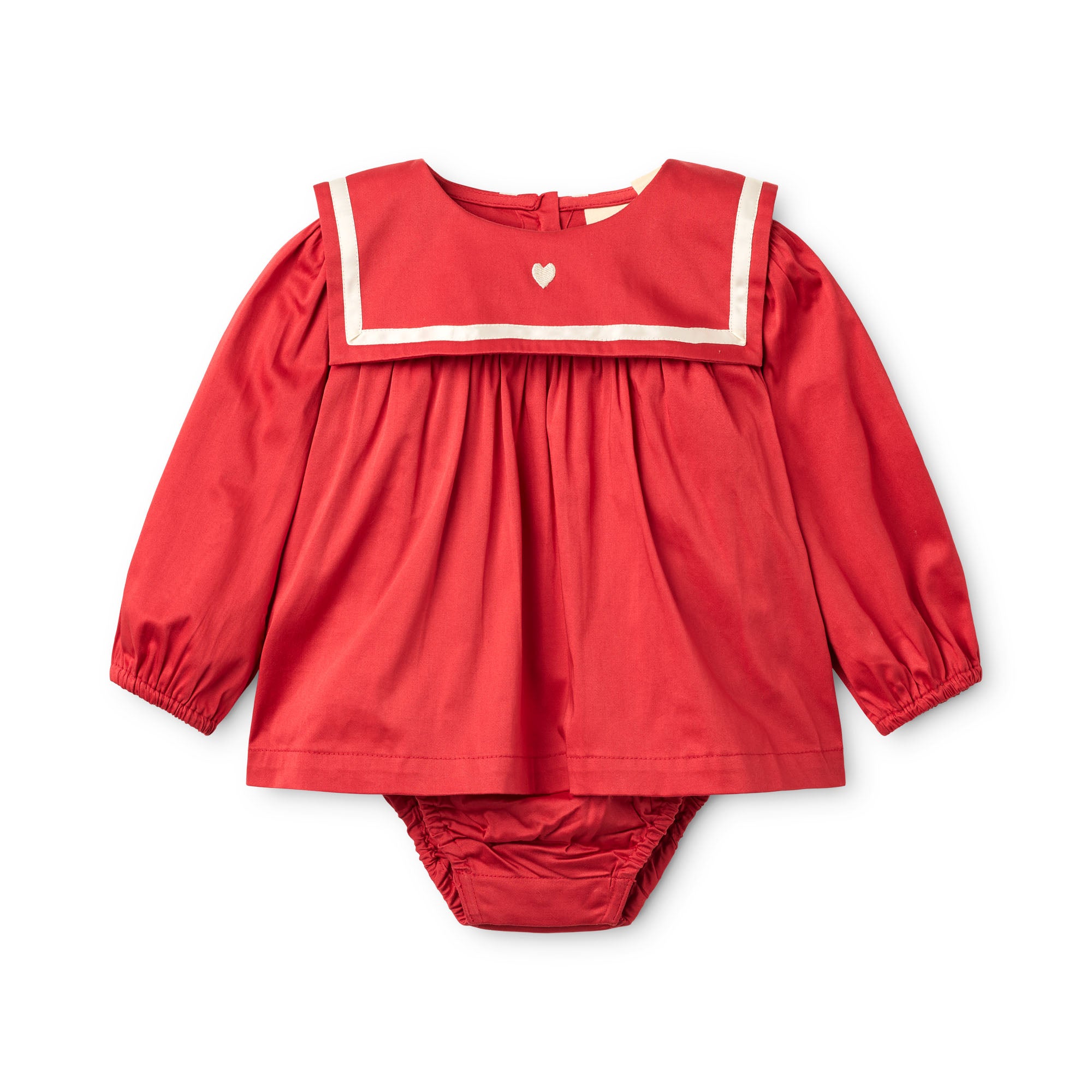Bay Romper - Poppy red